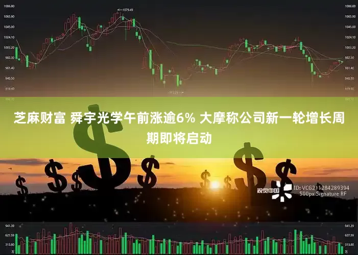 芝麻财富 舜宇光学午前涨逾6% 大摩称公司新一轮增长周期即将启动