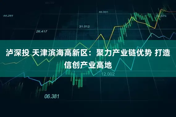 泸深投 天津滨海高新区：聚力产业链优势 打造信创产业高地